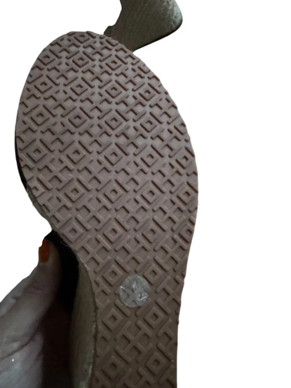 TORY BURCH Black Suede Espadrille Wedges Size 7